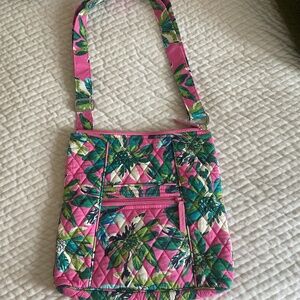 VERA BRADLEY PINK TROPICAL PARADISE FLORAL BAG